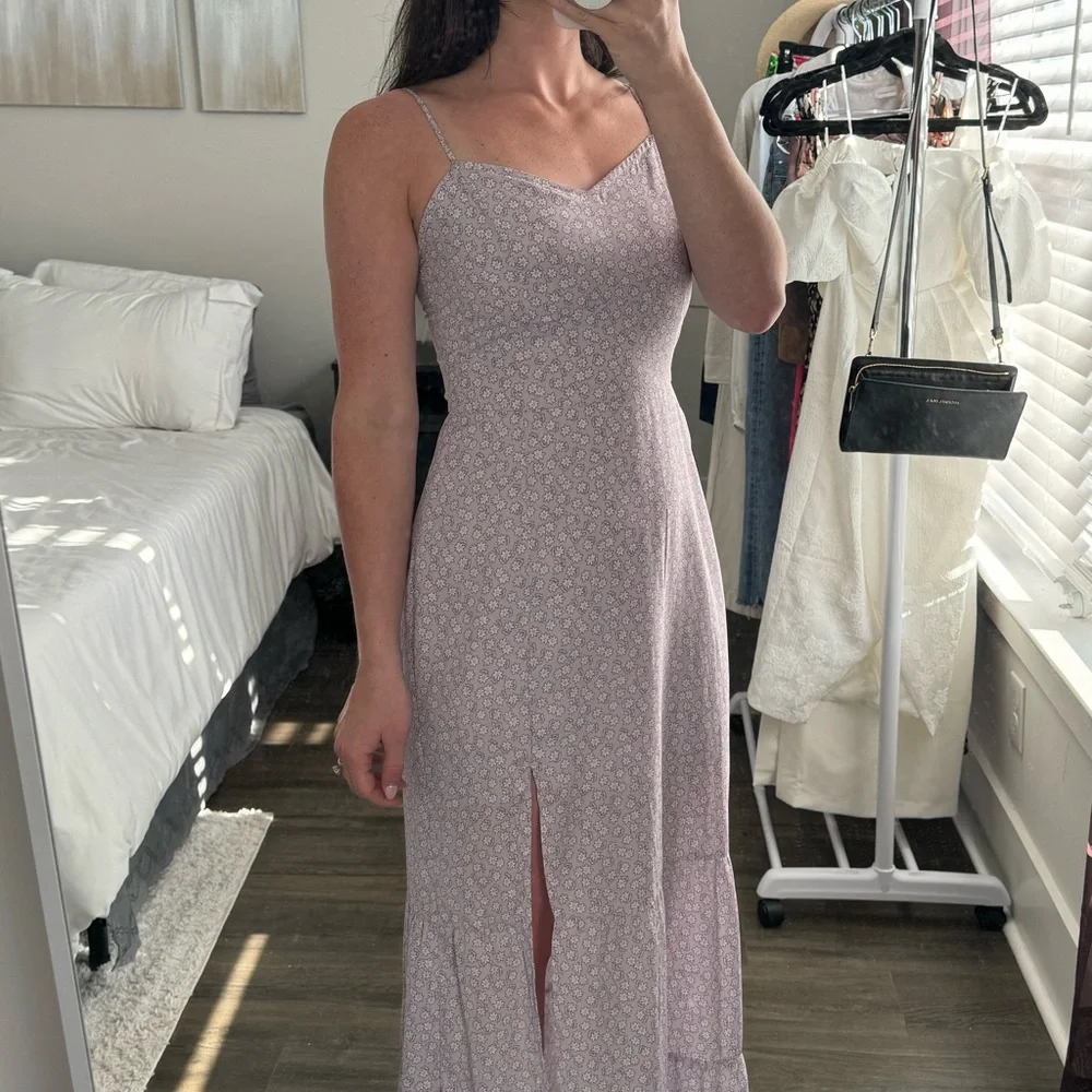 Abercrombie | Purple floral Maxi dress